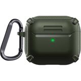 Smcase Apple Airpods 3. Nesil Kılıf Sert Armor Karbon Görünüm A26 Koyu Yeşil