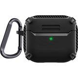 Smcase Apple Airpods 3. Nesil Kılıf Sert Armor Karbon Görünüm A26 Siyah