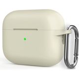 Smcase Apple Airpods Pro 2 Kılıf Mat Kancalı Silikon SF17 Bej