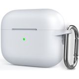 Smcase Apple Airpods Pro 2 Kılıf Silikon Mat Kancalı + Ip SF16 Beyaz