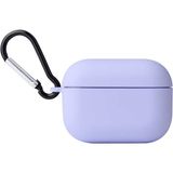 Smcase Apple Airpods Pro Kılıf Mat Kancalı Silikon A11 Lila