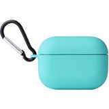 Smcase Apple Airpods Pro Kılıf Mat Kancalı Silikon A11 Turkuaz