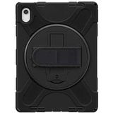 Smcase Apple iPad 10.9 (10.nesil) 2022 Uyumlu Kılıf Defender Tablet Tank Koruma Standlı Df2 Siyah