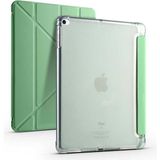 Smcase Apple iPad 9.7 2018 6.nesil Uyumlu Kılıf Standlı Katlanabilir Pu Silikon Tf1 Yeşil