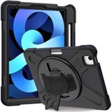 Smcase Apple iPad Air 10.9 2022 5.nesil Uyumlu Kılıf Defender Tablet Tank Koruma Standlı Df2 Siyah