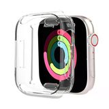 Smcase Apple Watch 45Mm Tam Kapatan Seffaf Silikon Ekran Koruyucu