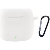 Smcase Huawei Freebuds Se 2 Kılıf Model Uyumlu Mat Silikon Soft Kancalı Sf7 Beyaz