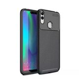 Smcase Huawei Honor 8C Negro Karbon Silikon Kılıf Nano Ekran Koruyucu