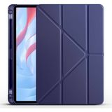 Smcase Huawei Honor X9 11.5' Kılıf Standlı Katlanabilir Pu Silikon Tf1 Lacivert