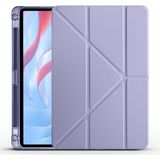 Smcase Huawei Honor X9 11.5' Kılıf Standlı Katlanabilir Pu Silikon Tf1 Mor