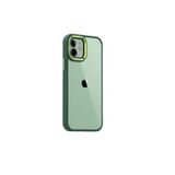 Smcase iPhone 11 Renkli Bumper Hybrid Krom Silikon Siyah Cep Telefonu Kılıfı