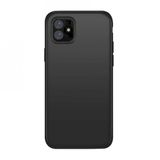 Smcase iPhone 12 Lüks Silikon Lacivert Cep Telefonu Kılıfı