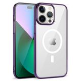 Smcase iPhone 13 Pro Max Magsafe Wiriless Özellikli Pixel Glitter Kapak Siyah Cep Telefonu Kılıfı