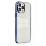 Smcase iPhone 14 Pro Pixel Bumper Sert Silikon Siyah Cep Telefonu Kılıfı