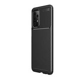 Smcase Samsung Galaxy A72 Negro Karbon Silikon Tam Kapatan Siyah Cep Telefonu Kılıfı