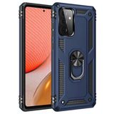 Smcase Samsung Galaxy A72 Vega Yüzüklü Tank Kapak Nano Gümüş Cep Telefonu Kılıfı