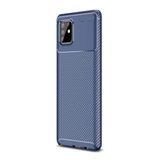 Smcase Samsung Galaxy A91 Negro Karbon Dokulu Silikon Nano Siyah Cep Telefonu Kılıfı