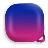 Smcase Samsung Galaxy Buds 2 Kılıf Kancalı Çift Renk Sert Plastik Sf8 Mavi