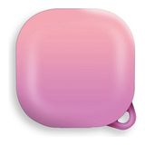Smcase Samsung Galaxy Buds 2 Kılıf Kancalı Çift Renk Sert Plastik Sf8 Pembe