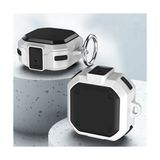 Smcase Samsung Galaxy Buds 2 Pro Kılıf Tank Klipsli Çift Renk Koruma SF11 Beyaz