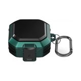 Smcase Samsung Galaxy Buds 2 Pro Kılıf Tank Klipsli Çift Renk Koruma SF11 Koyu Yeşil