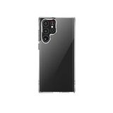 Smcase Samsung Galaxy S22 Ultra 5G Kılıf Forst Hybrid Kristal Silikon Tam Kapatan Pet Ekran Koruyucu 3D Kamera Camı