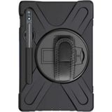 Smcase Samsung Galaxy Tab S7 Plus T970 Uyumlu Kılıf Defender Tablet Tank Koruma Standlı Df3 Siyah