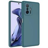 Smcase Xiaomi 11T Kamera Korumalı Mara Lansman Silikon Siyah Cep Telefonu Kılıfı