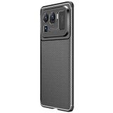 Smcase Xiaomi Mi 11 Ultra Kılıf Lüks Kamera Korumalı Karbon Silikon Tam Kapatan Ekran Koruyucu