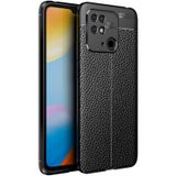 Smcase Xiaomi Redmi 10c Kılıf Kamera Korumalı Deri Dokulu Silikon