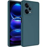 Smcase Xiaomi Redmi Note 12 Pro Plus 5g Kılıf Mara Lansman Silikon Mat Soft Kamera Korumalı Koyu Yeşil