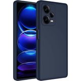 Smcase Xiaomi Redmi Note 12 Pro Plus 5g Kılıf Mara Lansman Silikon Mat Soft Kamera Korumalı Lacivert