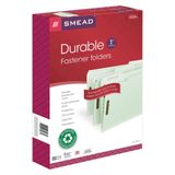 Smead% 100 Geri Dönüşümlü Baskı Panosu Bağlantı Elemanı Dosya Klasörü, 2 Bağlantı Elemanı, 1/3 Kesimli Tab, 1 "Genişletme, Yasal Boyut, Gri/Yeşil, Kutu başına 25 (20003)