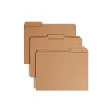 Smead Bağlayıcı Dosya Klasörü, 1 Bağlantı Elemanı, Güçlendirilmiş 1/3 Kesimli Tab, Mektup Boyutu, Kraft, Kutu başına 50 (14834)