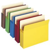 Smead Dosya Cep, Düz Kesim Tab, 3-1/2 inç Genişlik, Mektup Boyutu, Çeşitli Renkler, Kutu başına 25 (73890)