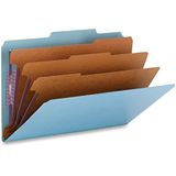 Smead SafeSHIELD Bağlantı Elemanları ile Basın Tahtası Sınıflandırma Dosya Klasörü, 3 Bölücü, 7,62 cm Genişletme, Yasal Boyut, Mavi, Kutu başına 10 (19094)