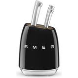 Smeg 50's Style KBSF02 Siyah Standlı Bıçak Seti - Çok Renkli