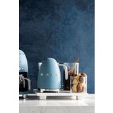 SMEG 50'S Style Retro Mat Storm Blue® Kettle Special Edition