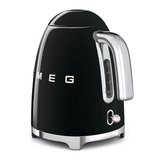 SMEG 50's Style Siyah Kettle - 1x2 Ekmek Kızartma Makinesi Ve Filtre Kahve Makine Seti