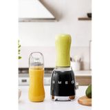 SMEG 50's Style Siyah Kişisel Blender - Double Bottle