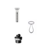 SMEG Bottle Tie Tutucu & Infuser Lid Demleme & Bottle Sport Kapak Termos Aksesuar Seti Gri 3'li