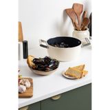 SMEG Cookware 50'S Style Krem Tencere 24 cm
