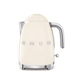 Smeg KLF03CREU Su Isıtıcısı, 1,7 Litre Kapasiteli, Krom Paslanmaz Çelik, Ayarlanabilir Termostat, Su Seviyesi Göstergesi, Sıcak Tutma Fonksiyonu, Krem Rengi