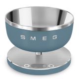 Smeg, KSC01SBMWW dijital mutfak terazisi, çıkarılabilir paslanmaz çelik kase, dört adet g/ml ve lb.oz/fl.oz, dara fonksiyonlu, maksimum taşıma kapasitesi 5 kg, fırtına mavisi