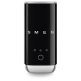 Smeg, MFF02BLLEU elektrikli süt köpürtücü, 3 fonksiyonlu içecek makinesi, çıkarılabilir çırpma teli, yapışmaz seramik kaplama, 500 W, siyah