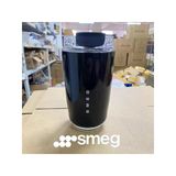Smeg Siyah Renk Kahve Kupası Taşınabilir Isı Yalıtımlı Bardak Termos, Su Şişesi Seyahat Paslanmaz Çelik Araba Vakumlu Termos Kettle