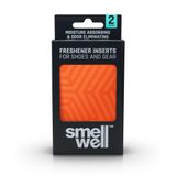 SmellWell Active Geometric Orange Ayakkabı Koku Giderici, Doğal Ferahlatıcı ve Nem Emici Yastıkçık | Doğal Bambu Kömürü ile Uzun Süreli Ferahlık (2 Adet)