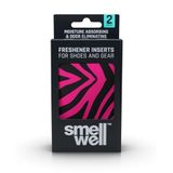 SmellWell Active Pink Zebra Ayakkabı Koku Giderici, Doğal Ferahlatıcı ve Nem Emici Yastıkçık | Doğal Bambu Kömürü ile Uzun Süreli Ferahlık (2 Adet)