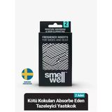 SmellWell Aktif Ayakkabı Koku Giderici Yastıkçık - Beyaz Şerit