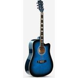 Smiger Akustik Gitar GA-H16 Bl - Mavi - Siyah
